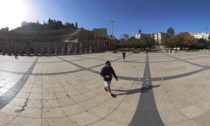 Outside the Roman Theatre, Amman, Jordan - 360° Insta360 X3