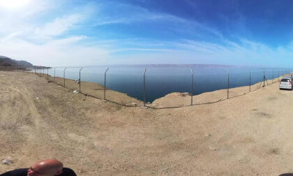 Salt Statue of the Wife of Prophet Lot and The Dead Sea, Sirfa, Al Karak, Jordan - 360° Insta360 X3