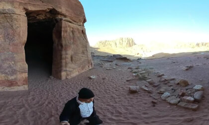 Silk Tomb and Corinthian Tomb, Petra, Jordan - 360° Insta360 X3