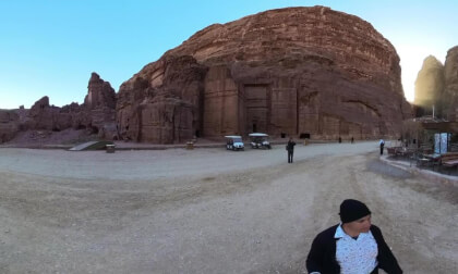 Street of Facades and Roman Theatre, Petra, Jordan - 360° Insta360 X3
