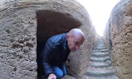Toumpallos - Hellenistic Rock-cut Underground Complex Basilica, Paphos, Cyprus - 360° Insta360 X3