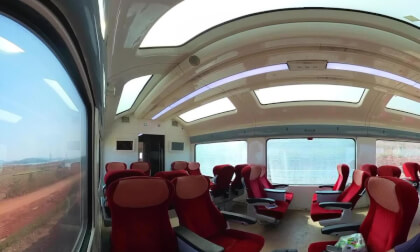 Vistadome train (part 2) from Koraput to Visakhapatnam - 360° Insta360 X3