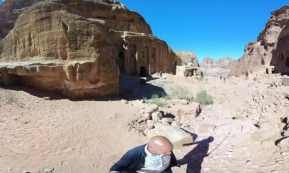 Wadi Farasa (Soldier Tomb and Triclinium), Petra, Jordan - 360° Insta360 X3