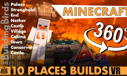 Minecraft 360 - 10 different Places