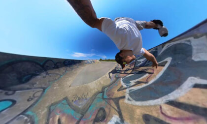 Spine Plant 180 into Fakie Flip | Quad Skating 360 VR POV | Vert Ramp Flow