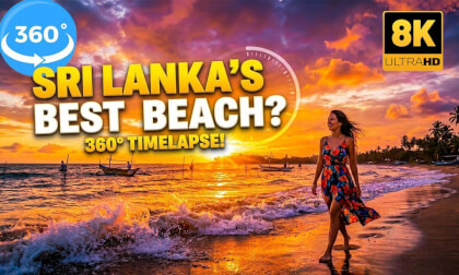 Immersive Weligama Beach Timelapse 🇱🇰 🌅🌊 | 8K VR 360 Timelapse |  Experience Sri Lanka