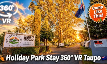 [New Zealand] Great Lake Holiday Park 360° VR - Camp Like This! Taupo