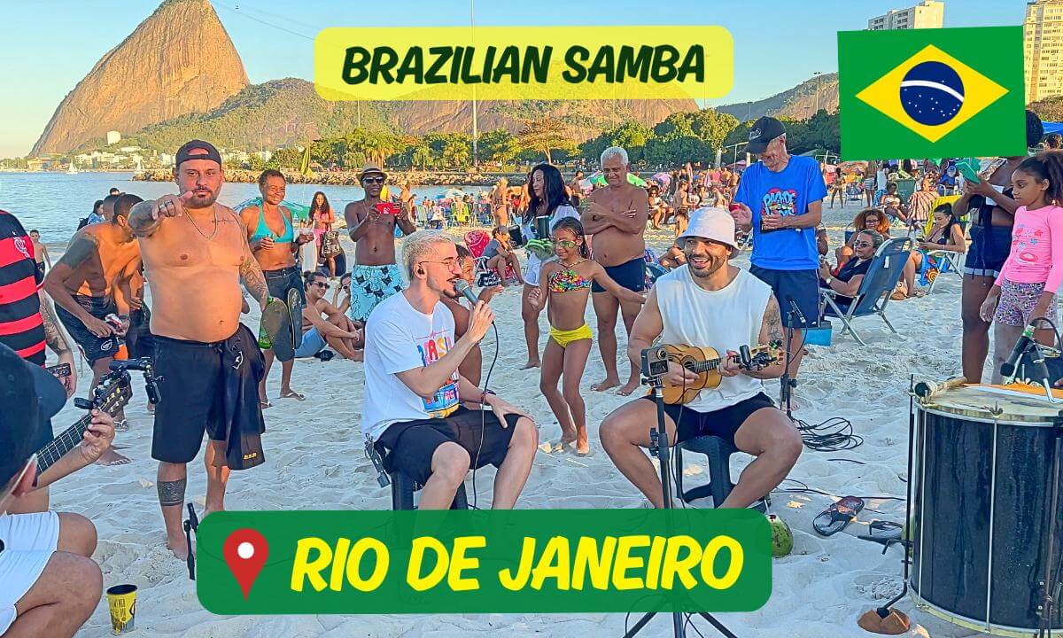 Brazilian Samba | ☀️ Rio de Janeiro Beach 360° - Live Session