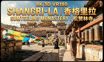 8K3D VR180 | Ganden Sumtseling Monastery, Shangri-La | 香格里拉噶丹·松赞林寺