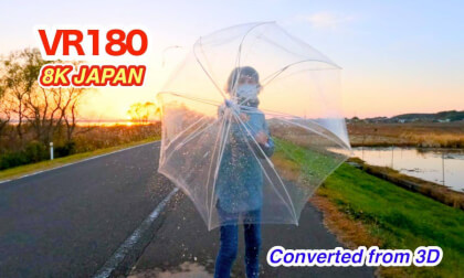 Sunset Water Splash in VR180 – Slow Motion 3D Experience (Converted from 3D)