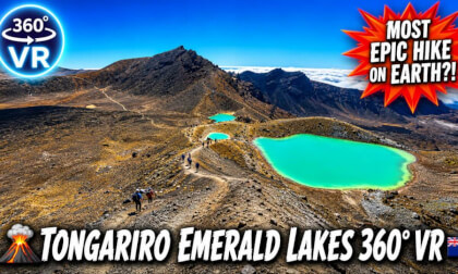 [New Zealand] Tongariro Crossing 360° VR - Most Epic Hike on Earth! Emerald Lakes