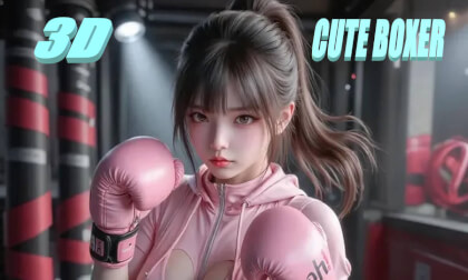 3D Ai Girls, Song - Cute Boxer, Ai Art, キュートなボクサー, Aiビデオ, Ai音楽, #spiritualsong