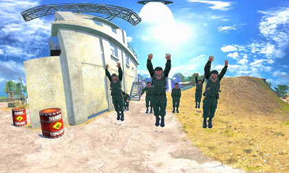 Turn around and see if the soldier's military training is handsome!
