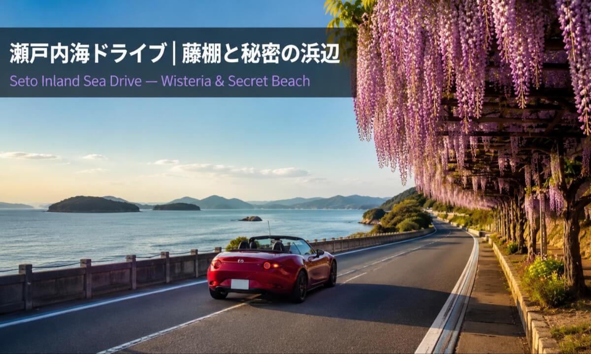 Coastal Drive & Hidden Wisteria | Seto Inland Sea VR Vlog 🌊🌸