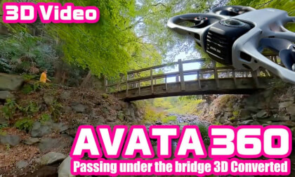 Passing under the bridge - DJI Avata 360 FreeCamera (AI 3D Converted)