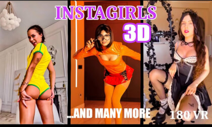 3D Instagram Girls Parade 2 - Improved Artificial 3D VR180