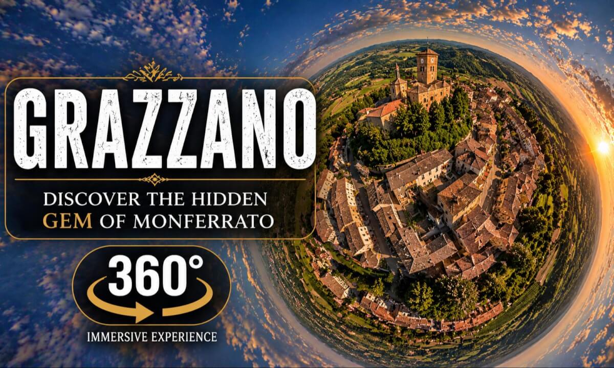 Grazzano Badoglio, 🇮🇹 | Immersive 360° Village Experience | Monferrato