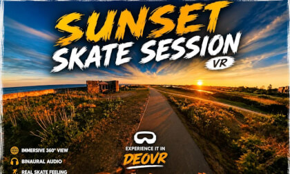 StewOnQuads | Sunset Coastal Skate | 360° VR POV