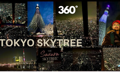 🗼🌀 360° Tokyo Skytree Experience 🇯🇵 | Amazing Night Skyline Views 🌃✨ | Tokyo | JAPAN