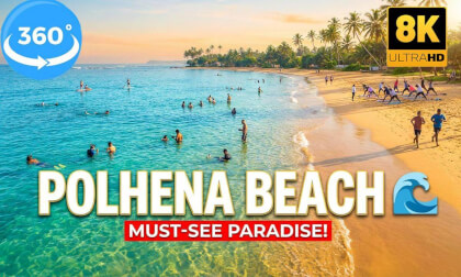 Polhena Beach Sri Lanka 🌊 | Immersive 360° Guided Tour | 8K VR