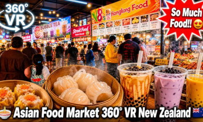 [New Zealand] Asian Food Market Festival 360° VR - So Much Food! Auckland