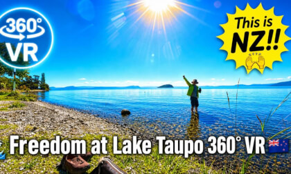 [New Zealand] Full Moon View 360° VR - Freedom at Lake Taupo