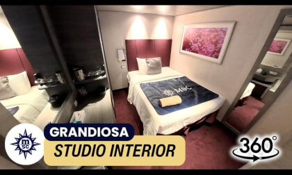 MSC Grandiosa The Studio Interior Stateroom Walkthrough | Cabin 5014 | 360° VR Cruise Room Tour