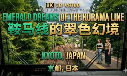 8K3D VR180 | Emerald Dreams of the Kurama Line, Japan | 日本·鞍马线的翠色幻境