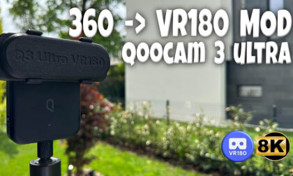 VR180 3D 8K | QooCam 3 Ultra VR180 MOD! 🚀 How to Convert 360 to VR180 (Tutorial)