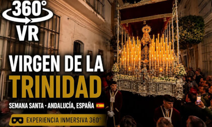 POV Inside a Spanish Holy Week Procession 🇪🇸 | Virgen de la Trinidad 360° VR