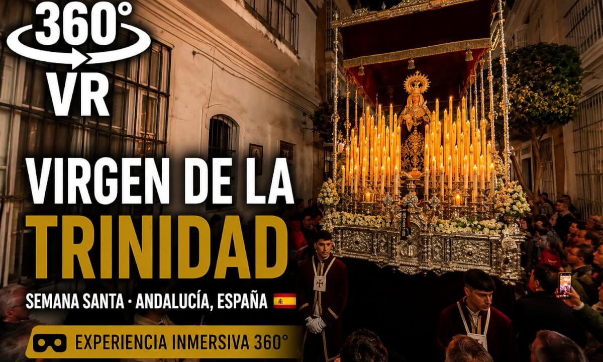 POV Inside a Spanish Holy Week Procession 🇪🇸 | Virgen de la Trinidad 360° VR