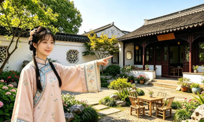 A private Jiangnan garden hidden in Sijing Ancient Town, wandering leisurely at Yi Garden