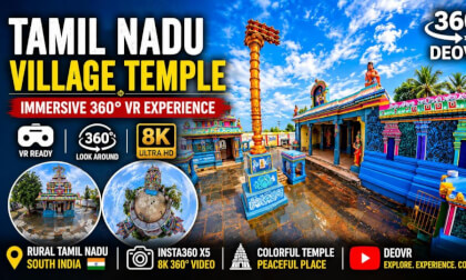 Tamil Nadu Colorful Village Temple | 8K 360 VR | Insta360 X5