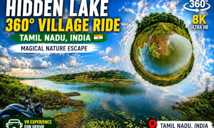 Magical Village Lake Ride in Tamil Nadu 🇮🇳 | Insta360 X5 8K VR