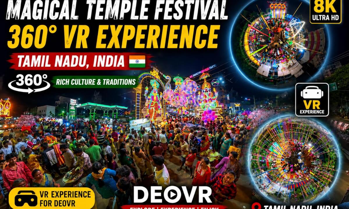 Traditional Temple Festival Experience in Tamil Nadu 🇮🇳 | 8K VR