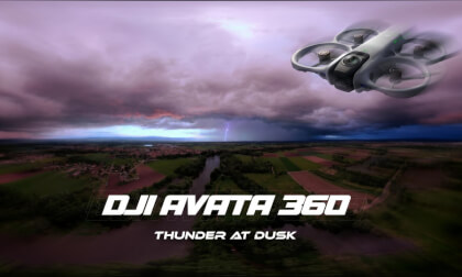 DJI AVATA 360 THUNDERSTORM AT NIGHT 8K