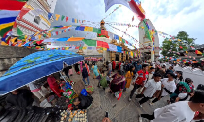 8K 360° VR POV – Swayambhunath Temple Kathmandu 🇳🇵 | The Monkey Temple Experience | Part 3/8