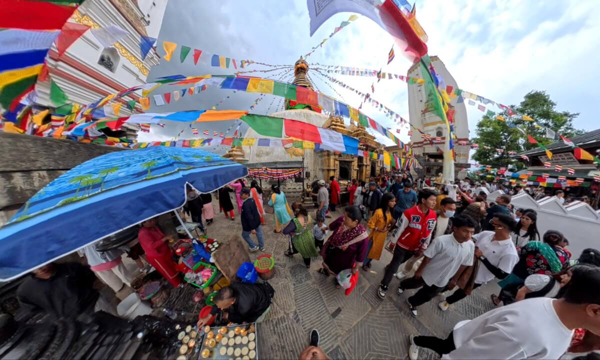 8K 360° VR POV – Swayambhunath Temple Kathmandu 🇳🇵 | The Monkey Temple Experience | Part 3/8