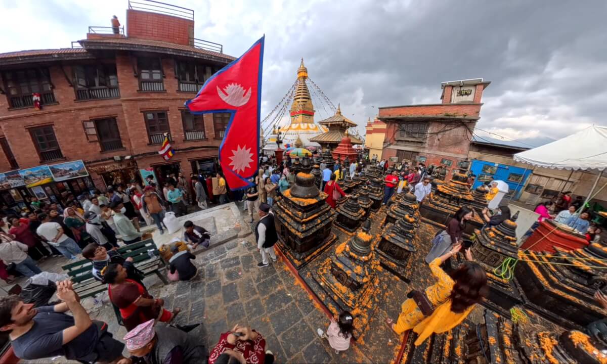 8K 360° VR POV – Swayambhunath Temple Kathmandu 🇳🇵 | The Monkey Temple Experience | Part 7/8