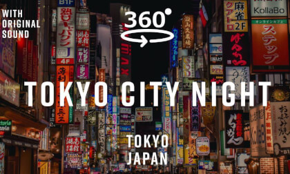 Tokyo City Night – Tokyo, Japan 🇯🇵 | 360° Walking Tour | Original Sound
