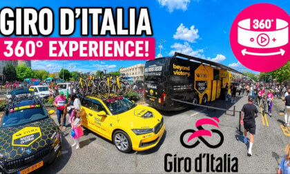360° Giro Experience Team Buses, Riders & Stage 3 Start in Plovdiv