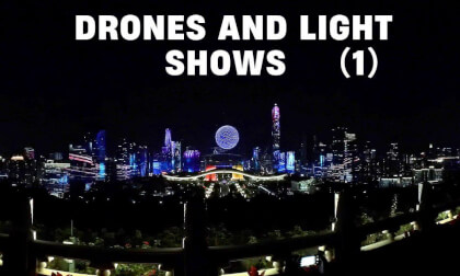 Drones and light show （1）| Shenzhen Civic Square