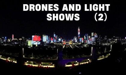 Drones and light show （2）| Shenzhen Civic Square