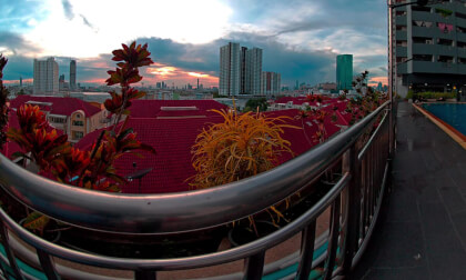 [VR180] Condo view on a relaxing evening when I didn't go anywhere.  | P.S.T. Condo Tower 1 Bangkok (8K)