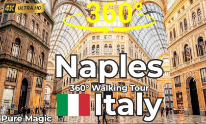 Naples Italy 360° Walking Tour – Busy Historic Streets in 4K VR
