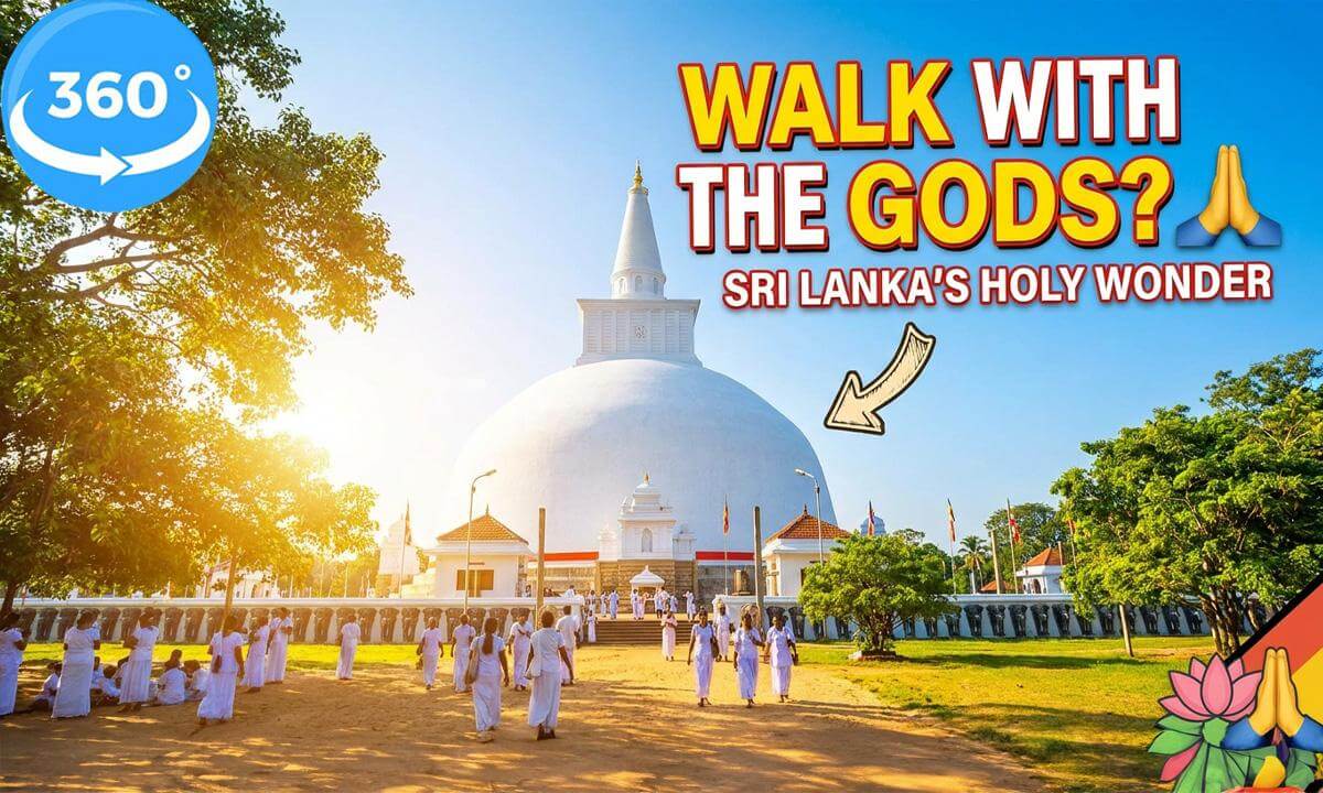Sacred Walk Around Ruwanwelisaya 🌸🙏 | Experience Sri Lanka | 360 VR