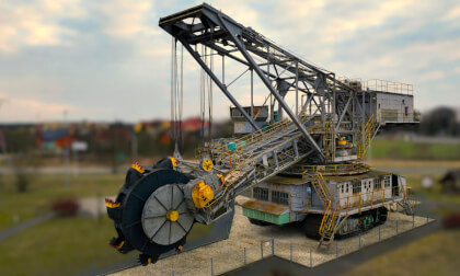 Small Bucket Wheel Excavator, Kleczew, Poland, 3D VR180 8K