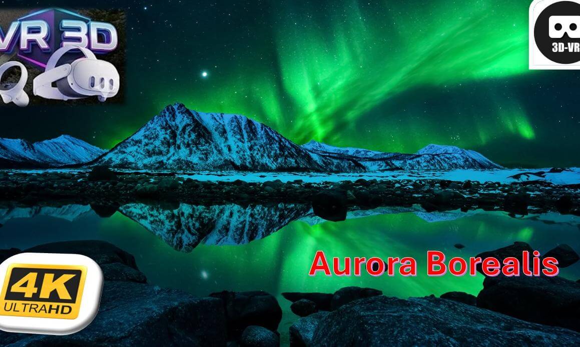 3D Arctic Auroras - 8K Ultra HD Northern Lights Timelapse Compilati