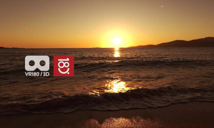 Ajaccio Beach VR180 3D 8K Nature Relaxation