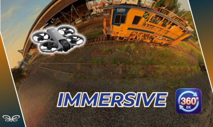 8K 360° FPV Drone Flight: Historical Railway Station | VR Experience